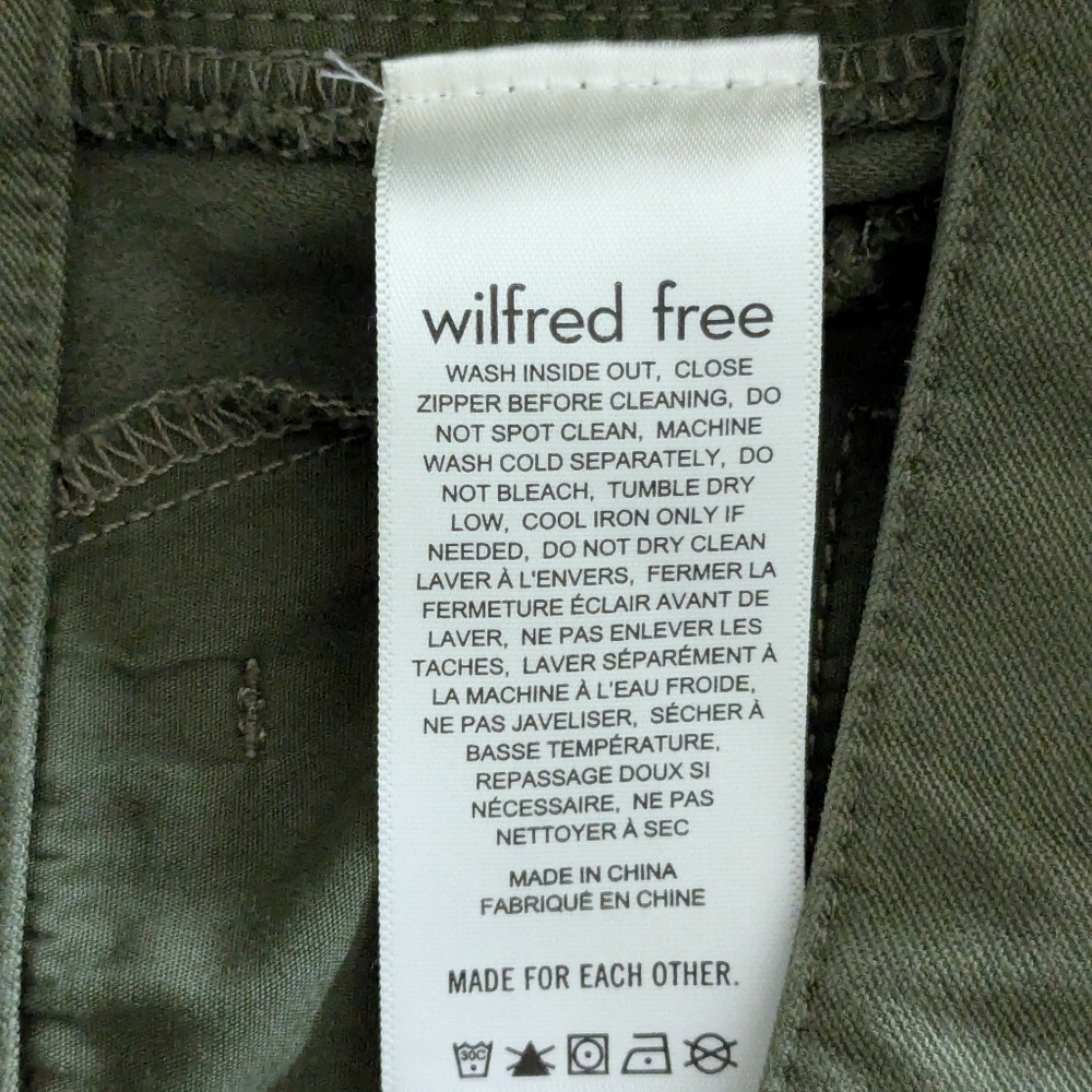 🫒 Aritzia Wilfred Free Cotton Lyocell Havasu Cargo Skirt, 8 - Picture 6 of 17